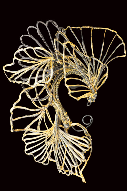 Ornement d’oreille 3D en forme de feuille, pièce sculpturale inspirée de la nature