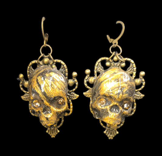Boucle d'oreilles Skull