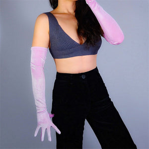Extra Long velvet Opera gloves